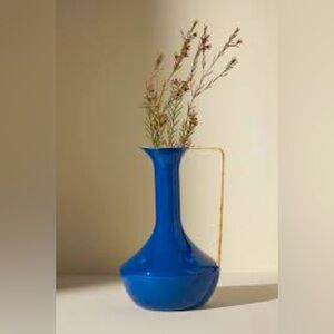 Anthropologie Marina Blue Enamel Vase